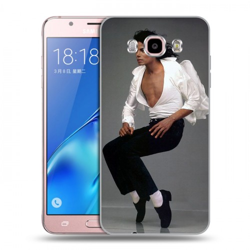 Дизайнерский силиконовый с усиленными углами чехол для Samsung Galaxy J5 (2016) Майкл Джексон