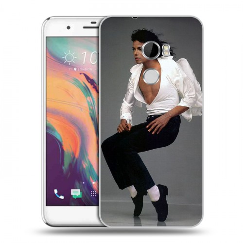 Дизайнерский пластиковый чехол для HTC One X10 Майкл Джексон