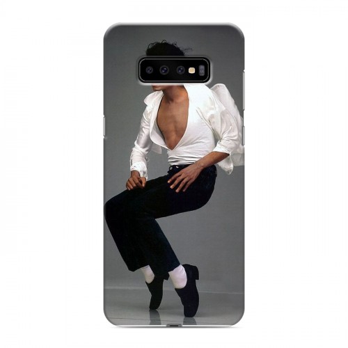 Дизайнерский пластиковый чехол для Samsung Galaxy S10 Plus Майкл Джексон