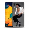 Дизайнерский силиконовый чехол для Samsung Galaxy A30 Майкл Джексон