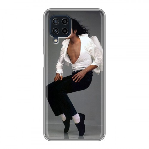 Дизайнерский силиконовый чехол для Samsung Galaxy A22 Майкл Джексон