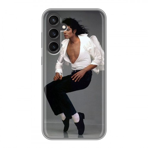 Дизайнерский пластиковый чехол для Samsung Galaxy S23 FE Майкл Джексон