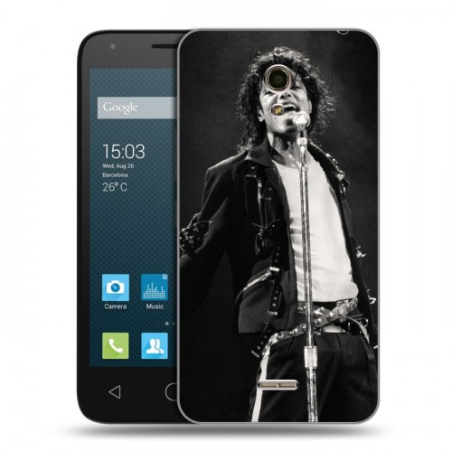 Дизайнерский силиконовый чехол для Alcatel One Touch Pixi 4 (6) Майкл Джексон