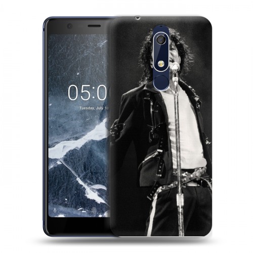 Дизайнерский пластиковый чехол для Nokia 5.1 Майкл Джексон