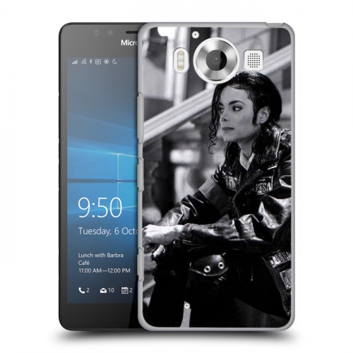 Дизайнерский пластиковый чехол для Microsoft Lumia 950 Майкл Джексон