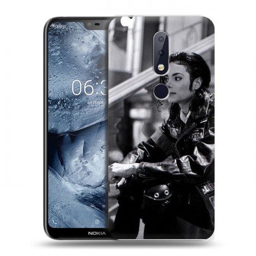 Дизайнерский силиконовый чехол для Nokia 6.1 Plus Майкл Джексон