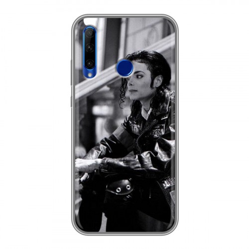Дизайнерский силиконовый чехол для Huawei Honor 10i Майкл Джексон