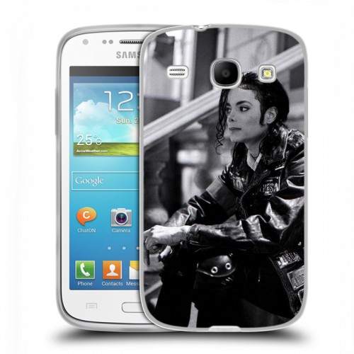 Дизайнерский пластиковый чехол для Samsung Galaxy Core Майкл Джексон