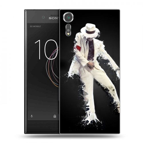 Дизайнерский пластиковый чехол для Sony Xperia XZs Майкл Джексон