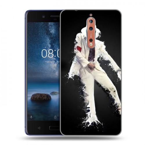 Дизайнерский пластиковый чехол для Nokia 8 Майкл Джексон