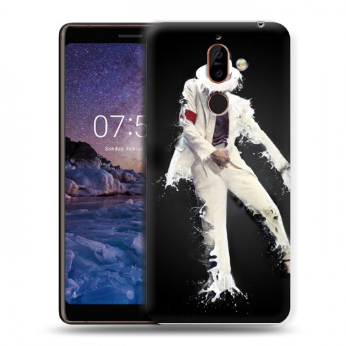 Дизайнерский пластиковый чехол для Nokia 7 Plus Майкл Джексон