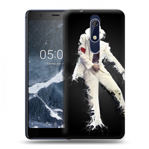 Дизайнерский пластиковый чехол для Nokia 5.1 Майкл Джексон