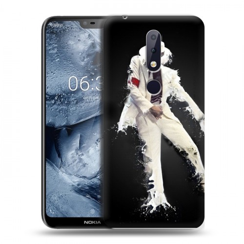 Дизайнерский силиконовый чехол для Nokia 6.1 Plus Майкл Джексон