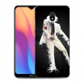 Дизайнерский силиконовый с усиленными углами чехол для Xiaomi RedMi 8A Майкл Джексон