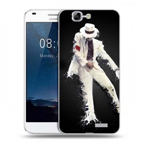 Дизайнерский пластиковый чехол для Huawei Ascend G7 Майкл Джексон