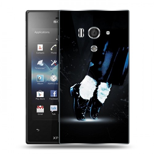 Дизайнерский пластиковый чехол для Sony Xperia acro S Майкл Джексон