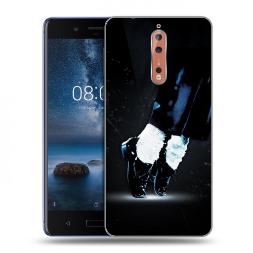 Дизайнерский пластиковый чехол для Nokia 8 Майкл Джексон