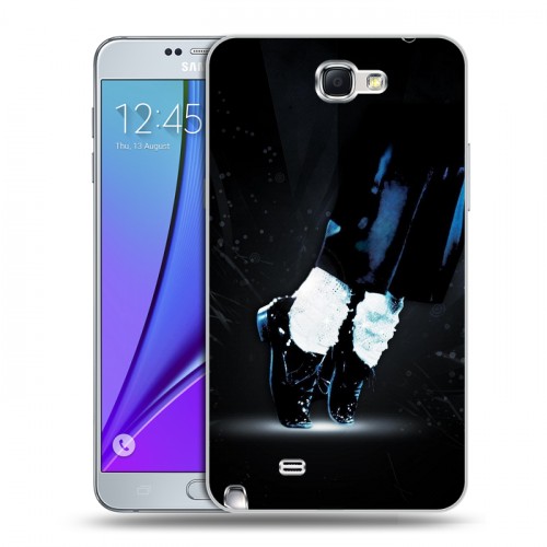 Дизайнерский пластиковый чехол для Samsung Galaxy Note 2 Майкл Джексон