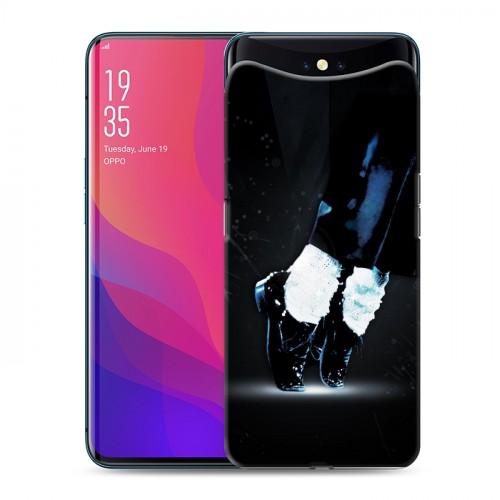 Дизайнерский силиконовый чехол для OPPO Find X Майкл Джексон