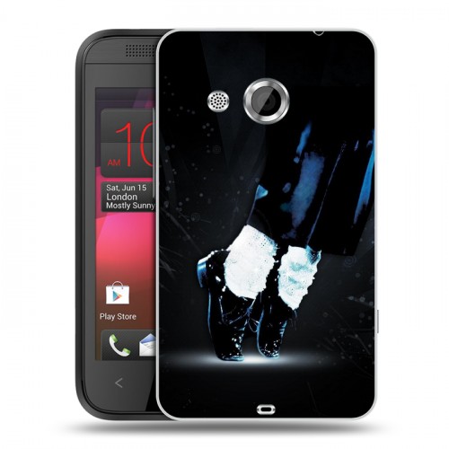 Дизайнерский пластиковый чехол для HTC Desire 200 Майкл Джексон