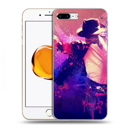 Дизайнерский силиконовый чехол для Iphone 7 Plus / 8 Plus Майкл Джексон