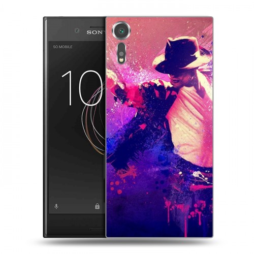 Дизайнерский пластиковый чехол для Sony Xperia XZs Майкл Джексон