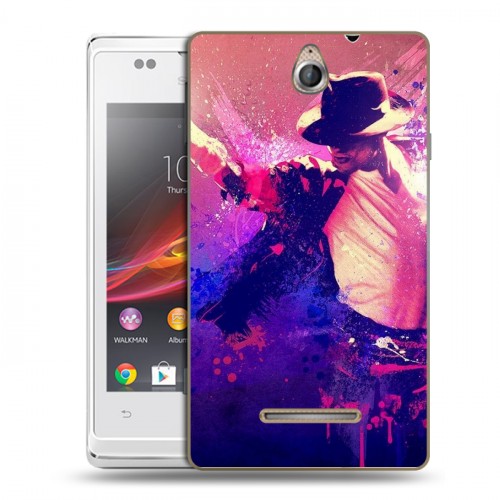 Дизайнерский пластиковый чехол для Sony Xperia E Майкл Джексон