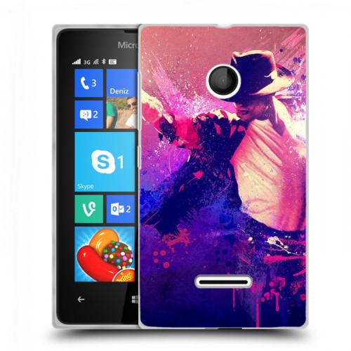 Дизайнерский пластиковый чехол для Microsoft Lumia 435 Майкл Джексон