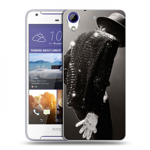 Дизайнерский пластиковый чехол для HTC Desire 830 Майкл Джексон
