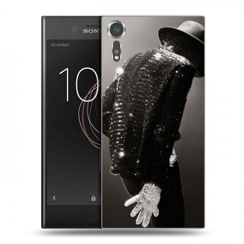 Дизайнерский пластиковый чехол для Sony Xperia XZs Майкл Джексон