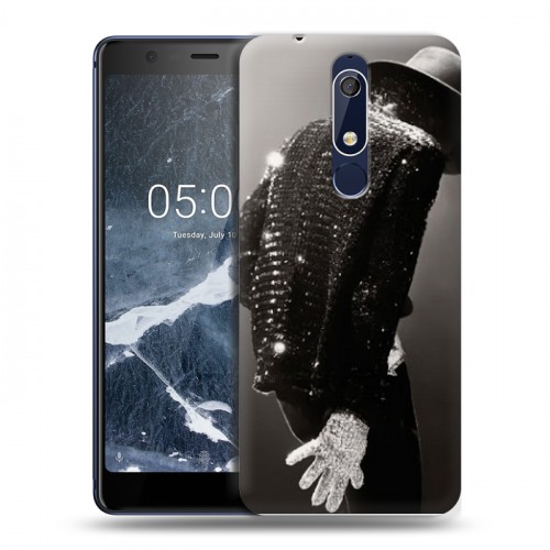 Дизайнерский пластиковый чехол для Nokia 5.1 Майкл Джексон