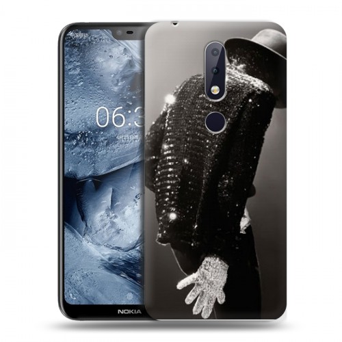 Дизайнерский пластиковый чехол для Nokia 6.1 Plus Майкл Джексон