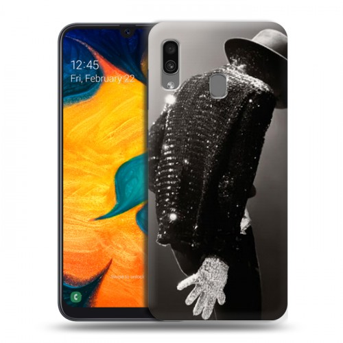 Дизайнерский силиконовый чехол для Samsung Galaxy A30 Майкл Джексон
