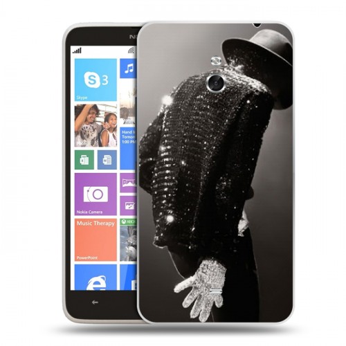 Дизайнерский пластиковый чехол для Nokia Lumia 1320 Майкл Джексон