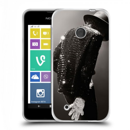 Дизайнерский пластиковый чехол для Nokia Lumia 530 Майкл Джексон
