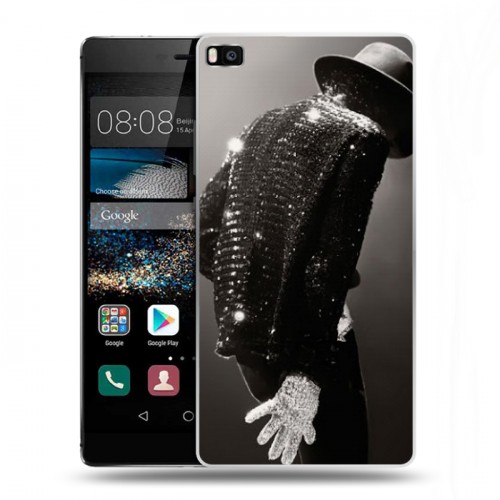 Дизайнерский пластиковый чехол для Huawei P8 Майкл Джексон