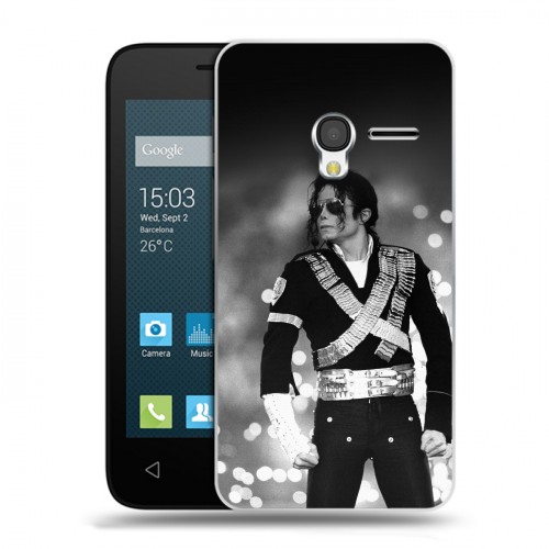 Дизайнерский пластиковый чехол для Alcatel One Touch Pixi 3 (4.5) Майкл Джексон