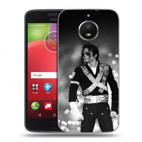 Дизайнерский пластиковый чехол для Motorola Moto E4 Plus Майкл Джексон