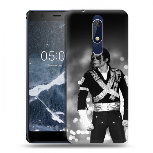 Дизайнерский пластиковый чехол для Nokia 5.1 Майкл Джексон