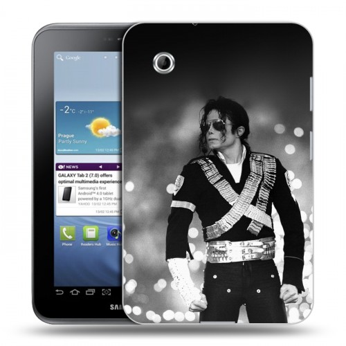Дизайнерский силиконовый чехол для Samsung Galaxy Tab 2 7.0 Майкл Джексон