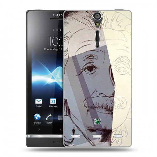 Дизайнерский пластиковый чехол для Sony Xperia S Альберт Эйнштейн