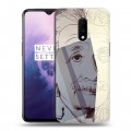 Дизайнерский пластиковый чехол для OnePlus 7 Альберт Эйнштейн