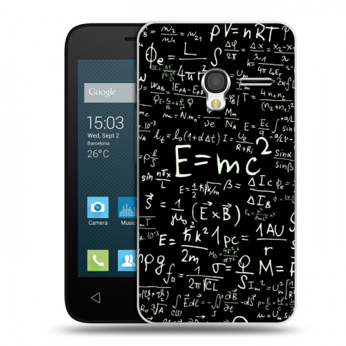 Дизайнерский пластиковый чехол для Alcatel One Touch Pixi 3 (4.0) Альберт Эйнштейн