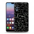 Дизайнерский силиконовый с усиленными углами чехол для Huawei P20 Pro Альберт Эйнштейн