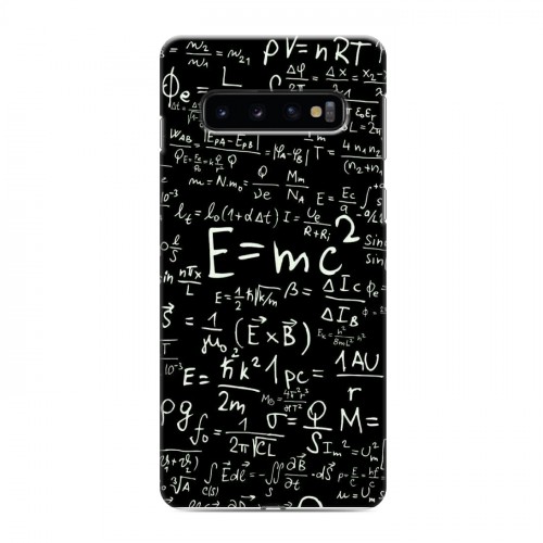 Дизайнерский силиконовый чехол для Samsung Galaxy S10 Альберт Эйнштейн