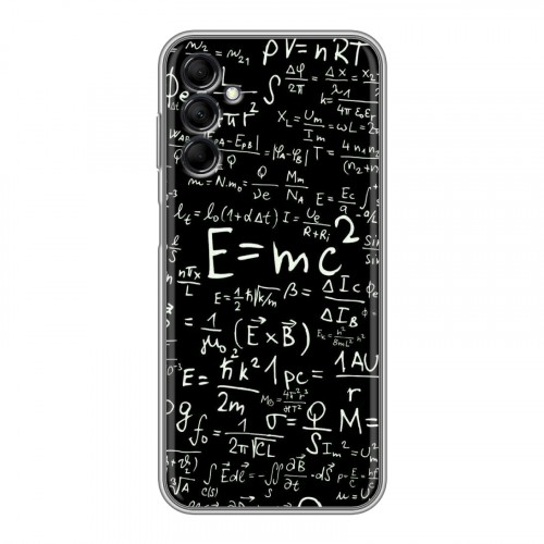 Дизайнерский силиконовый с усиленными углами чехол для Samsung Galaxy M14 5G Альберт Эйнштейн