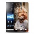 Дизайнерский пластиковый чехол для Sony Xperia S Альберт Эйнштейн