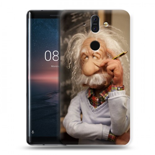 Дизайнерский силиконовый чехол для Nokia 8 Sirocco Альберт Эйнштейн