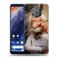 Дизайнерский силиконовый чехол для Nokia 9 PureView Альберт Эйнштейн