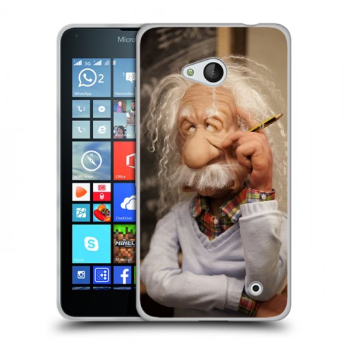 Дизайнерский пластиковый чехол для Microsoft Lumia 640 Альберт Эйнштейн
